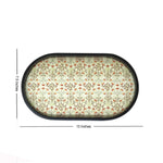 Delicate Floral Oval Medium Tray