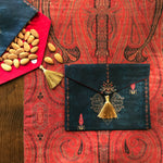 Ornate Mughal Boota Deep Blue Gift Envelope - Medium