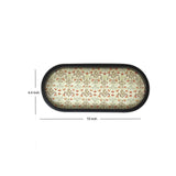Delicate Floral Oval Small Tray