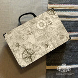 Nautical Map Lap Tray