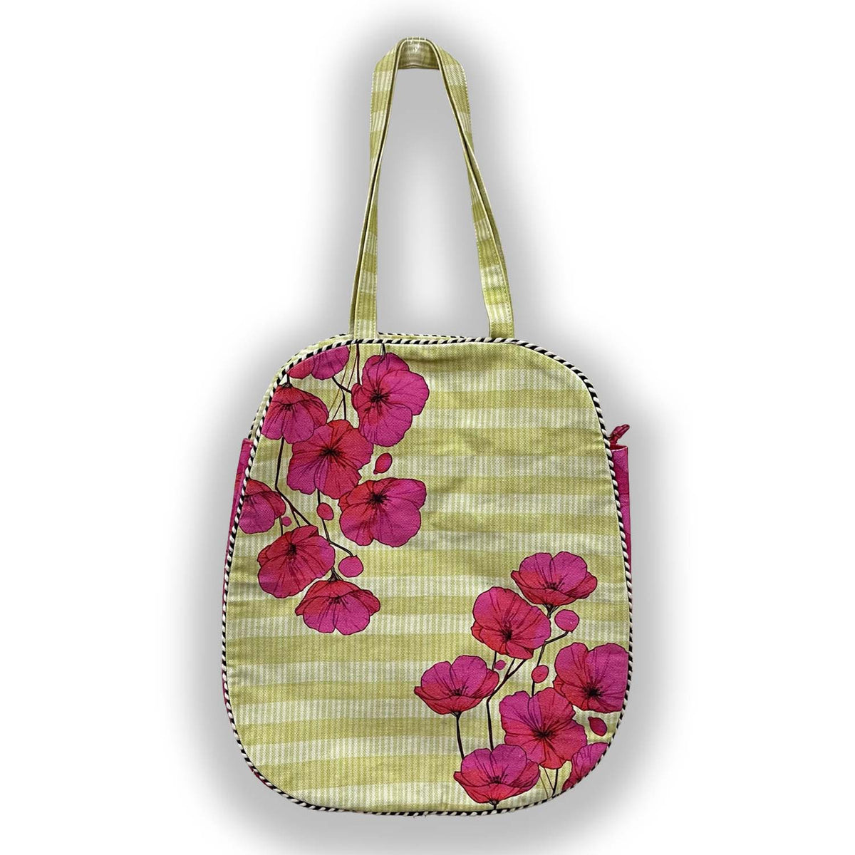 Poppy Rush Oval Tote Bag