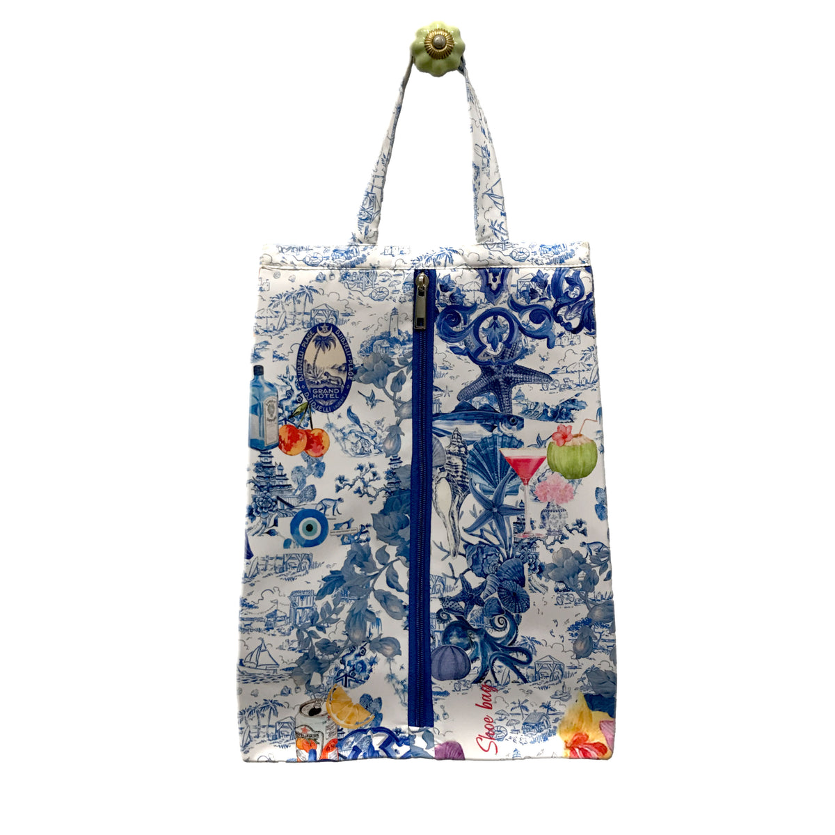 Radiant Garden On Ink Shoe Bag