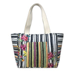 Chintz in strips Beach / Tote Bag