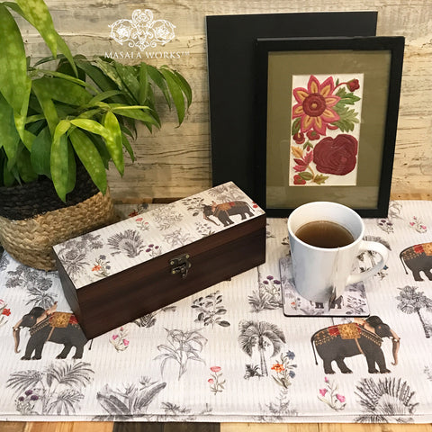 Majestic Elephant Tea Box