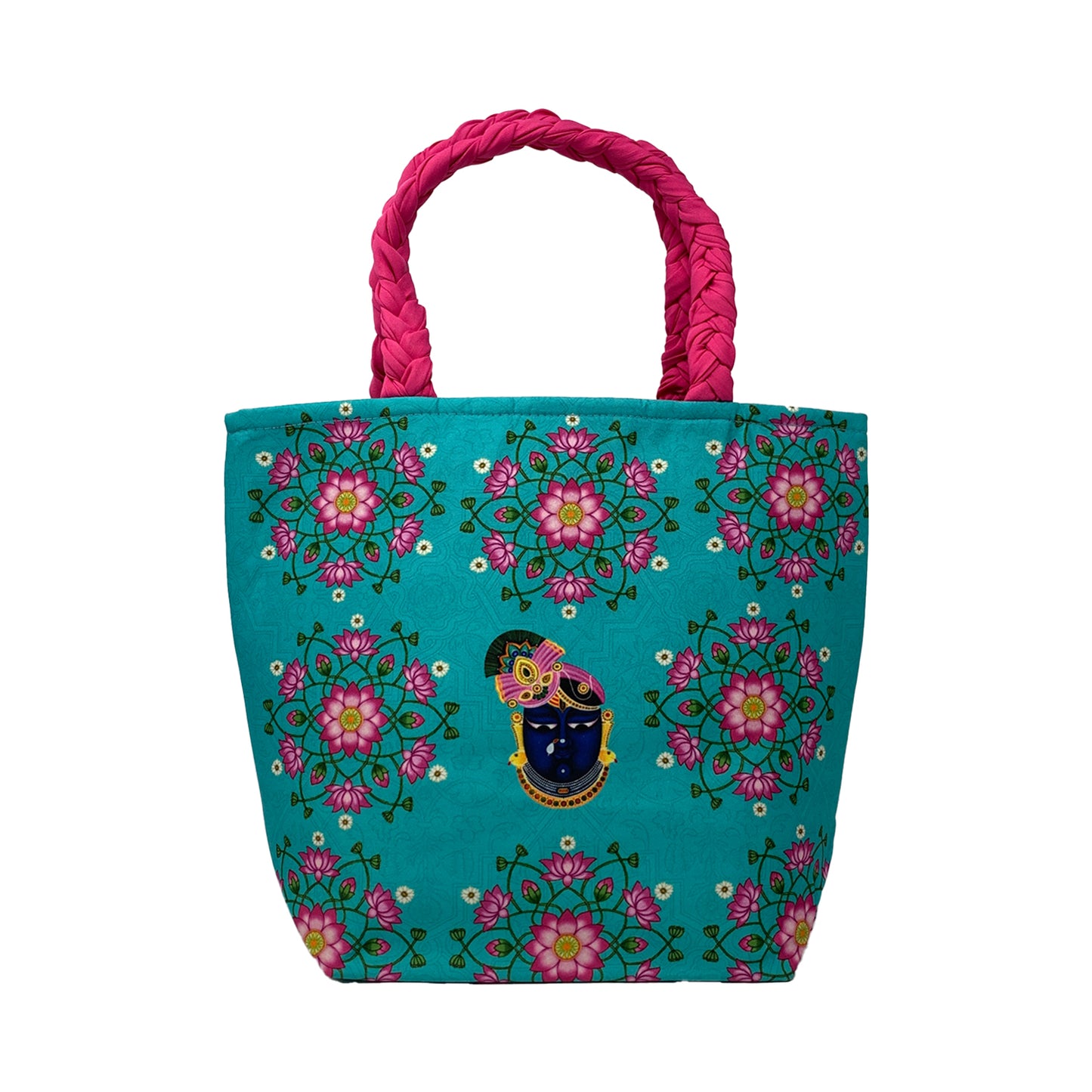 Shreenathji- Turquoise Satsang Bag