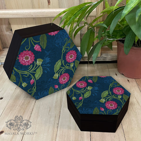 Lotus jaal Hexagon Box