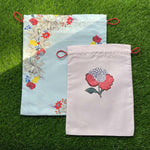 Botanical Blooms Drawstring Pouches