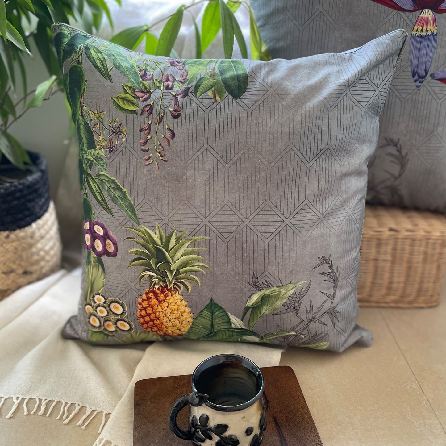 Tropical Fruit Canopy Cushion Covers