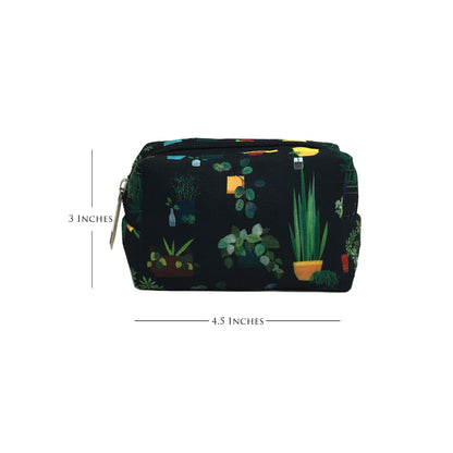 Midnight Botanical Travel Pouch Small