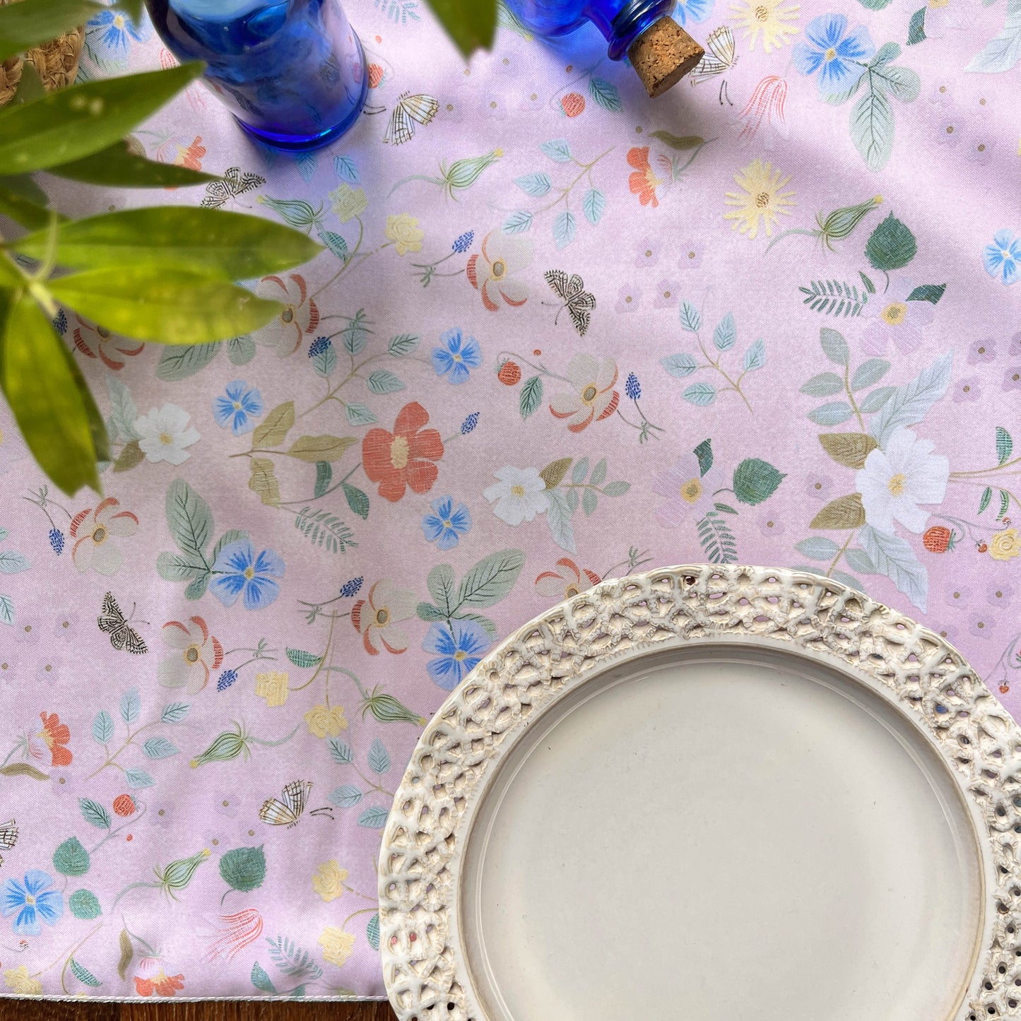 Pale Blossom Reversible Table Runner