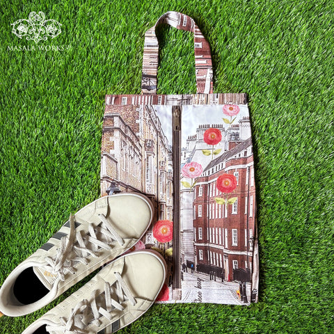Urban Bloom Scape Shoe Bag