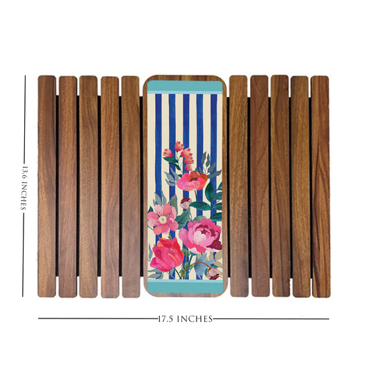Stripes And Petal Sofa Handle Mats
