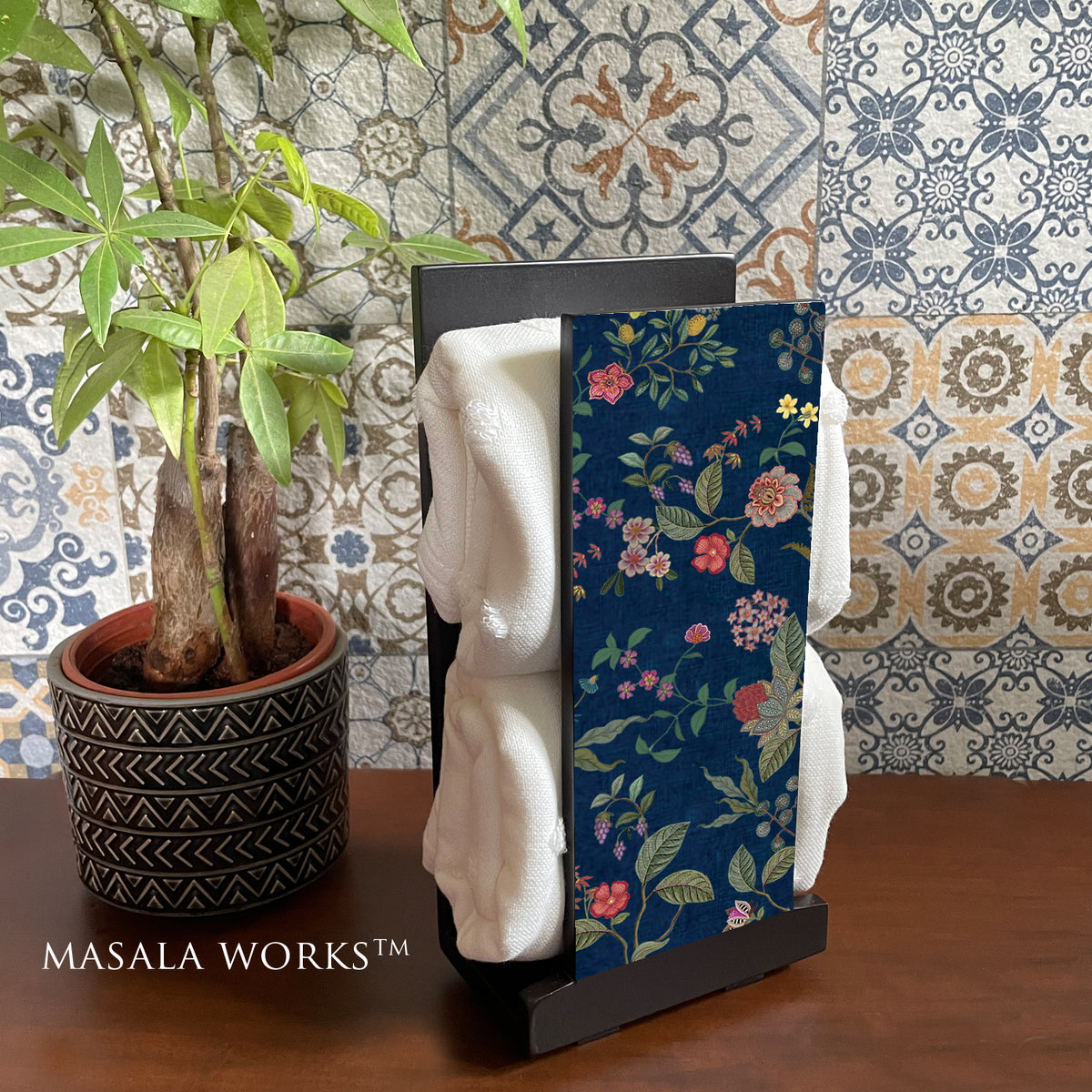 Twilight Blue Cloth Napkin Stand