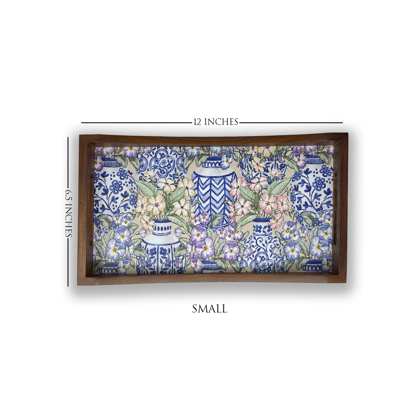 Blue Pottery Tray Set