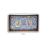 Blue Pottery Tray Set