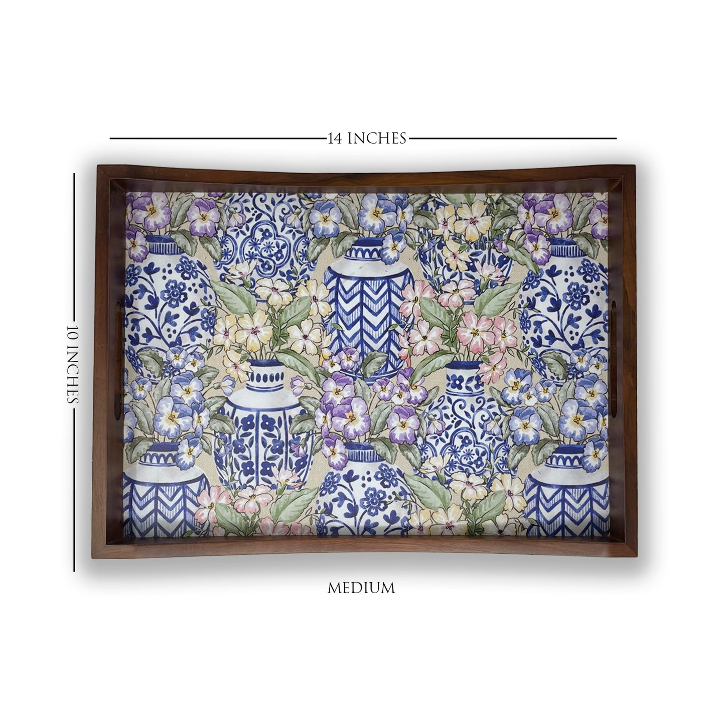 Blue Pottery Tray Set