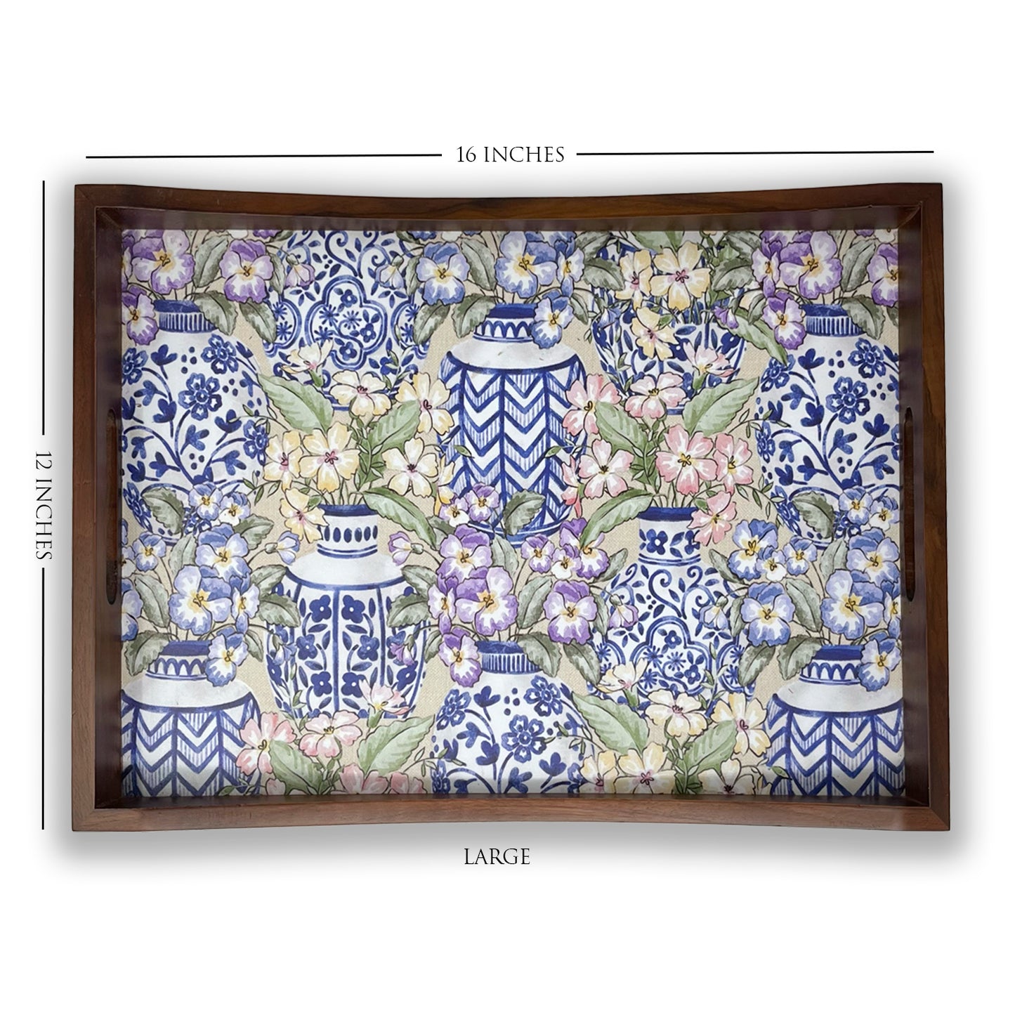 Blue Pottery Tray Set