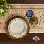 Floral Blush Cotton Table Runner