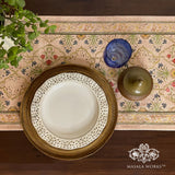 Floral Blush Cotton Table Runner