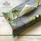 Tropical Blooms Fabric Tissue Box Cover