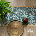 Floral Grunge Cotton Table Runner