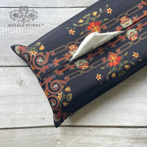Intricate Inlay Fabric Tissue Box Cover