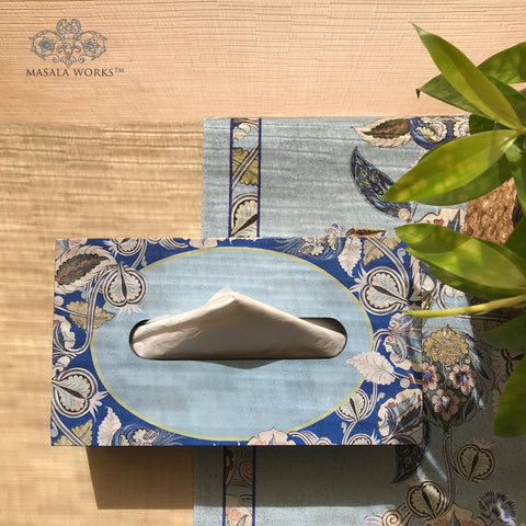 Azure Foliage Tissue Box