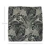Monochrome Foliage Pocket Square