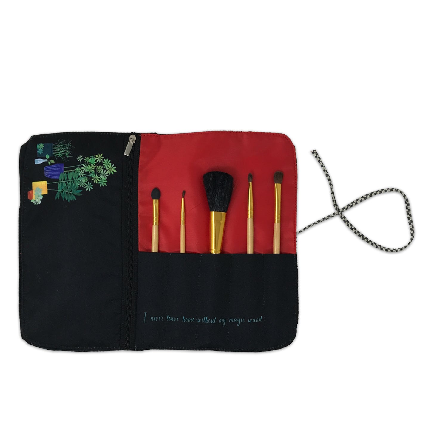 Midnight Botanical Makeup Pouch