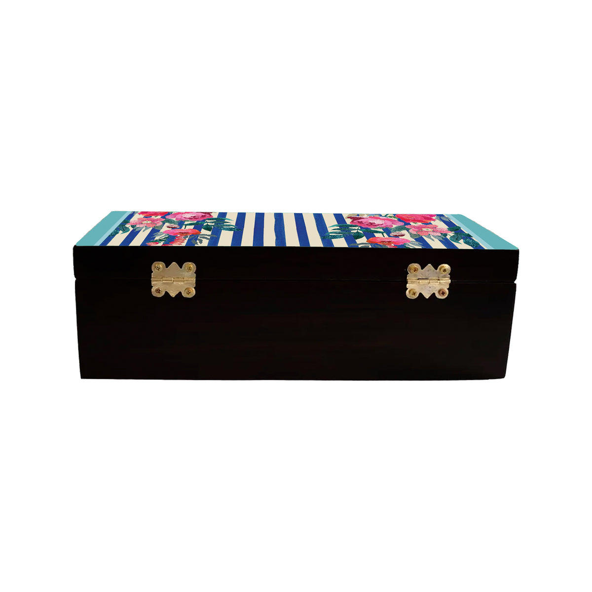 Stripes & Petal Tea Box