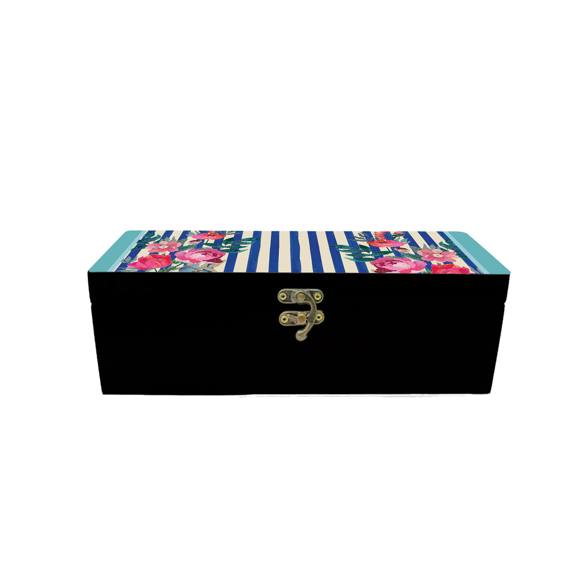 Stripes & Petal Tea Box