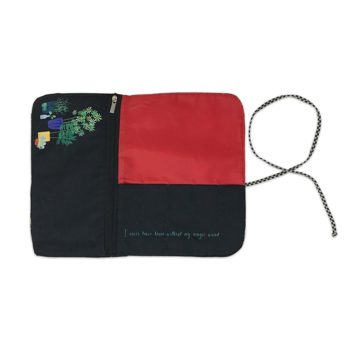 Midnight Botanical Makeup Pouch