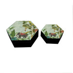 Majestic Elephant Hexagon Box