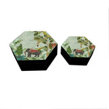 Majestic Elephant Hexagon Box