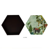 Majestic Elephant Hexagon Box