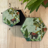Majestic Elephant Hexagon Box