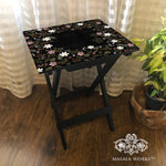 Midnight Blooms Folding Table