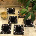 Midnight Blossom Coasters