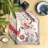 Ikat Chintz Set Of 6 Table Napkins