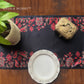 Black & White Paisley Reversible Table Runner