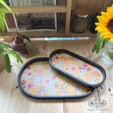 Chintz Garden Oval Tray Set