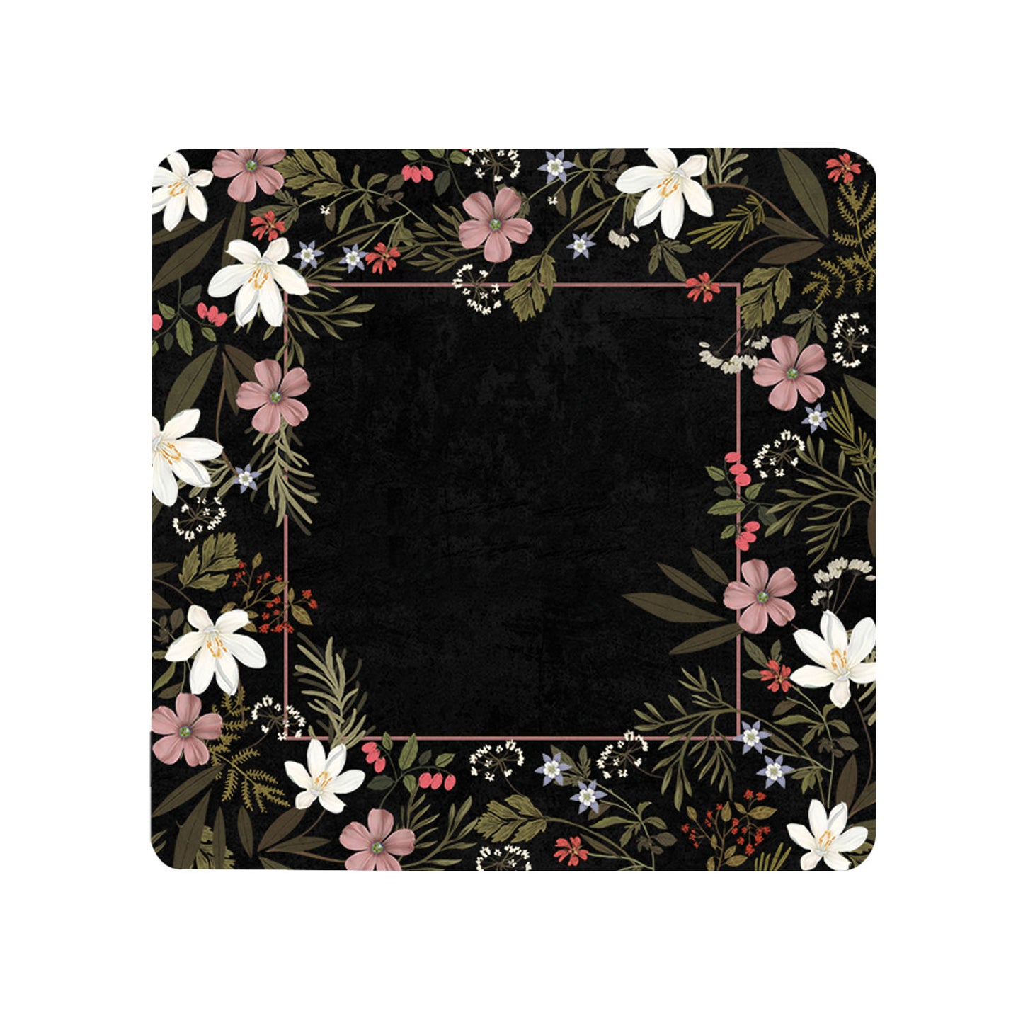 Midnight Blossom Coasters