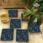 Little Blue Chintz Flowers Coasters