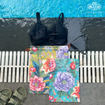 Jungle Blossom Drawstring Pouches