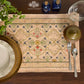 Floral Blush Cotton Fabric Table mats (set of 2)