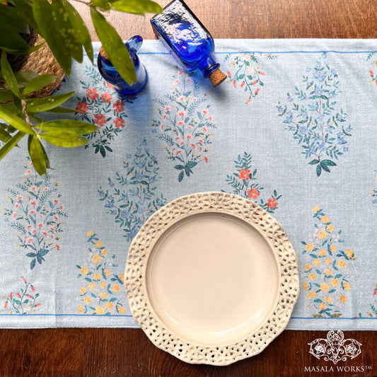 Floral Bushes Reversible Table Runner