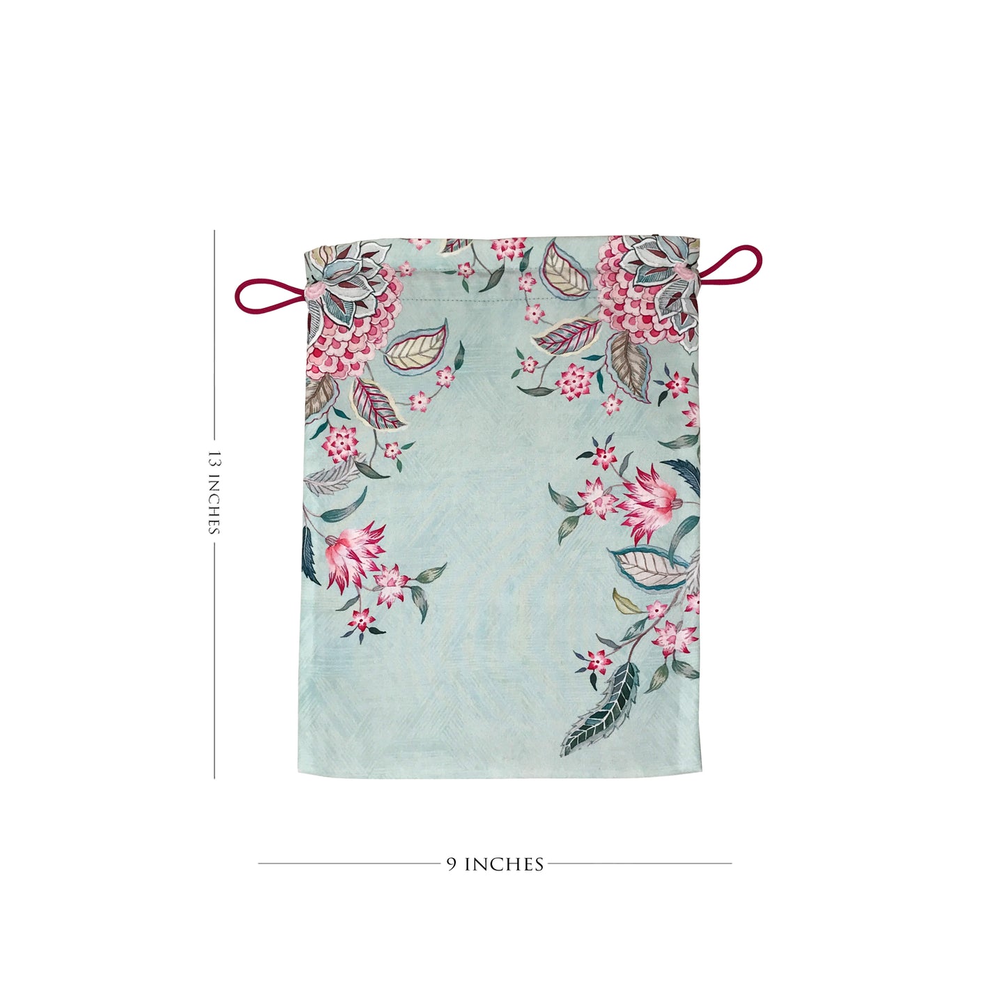 Aster Blooms Drawstring Pouches