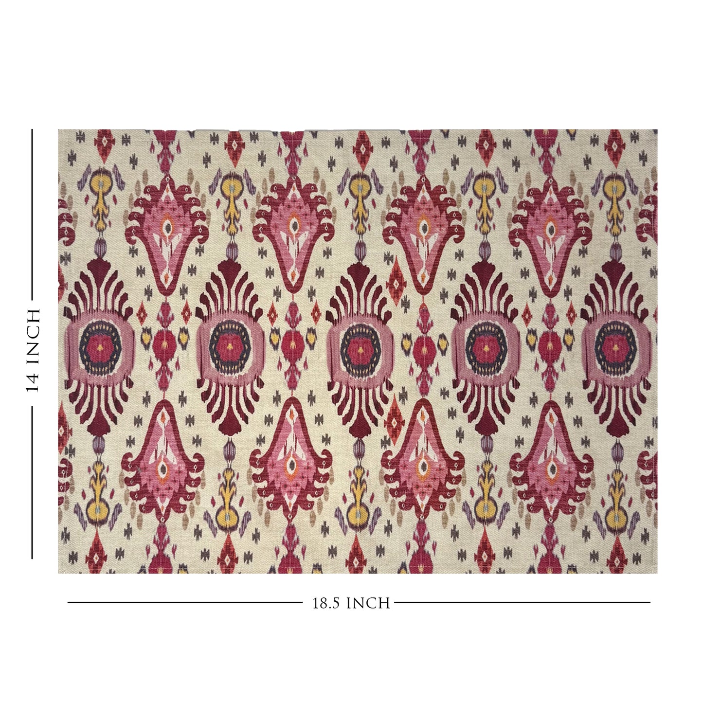 Ikat Cotton Fabric Table mats (set of 2)