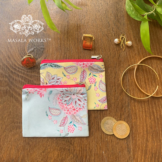 Aster Chintz Coin Pouch (set of 2)
