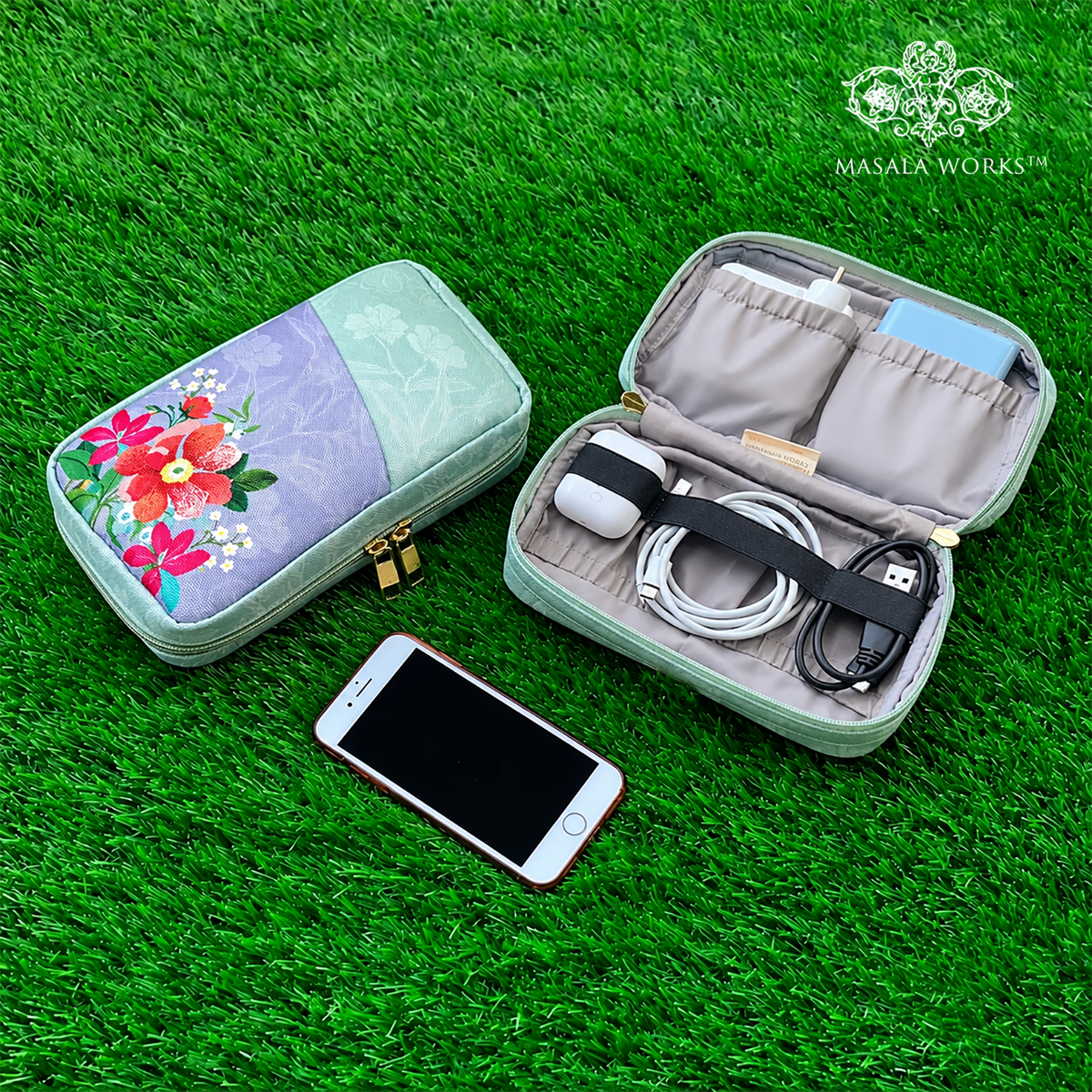 Whispering Bloom Electronics Pouch